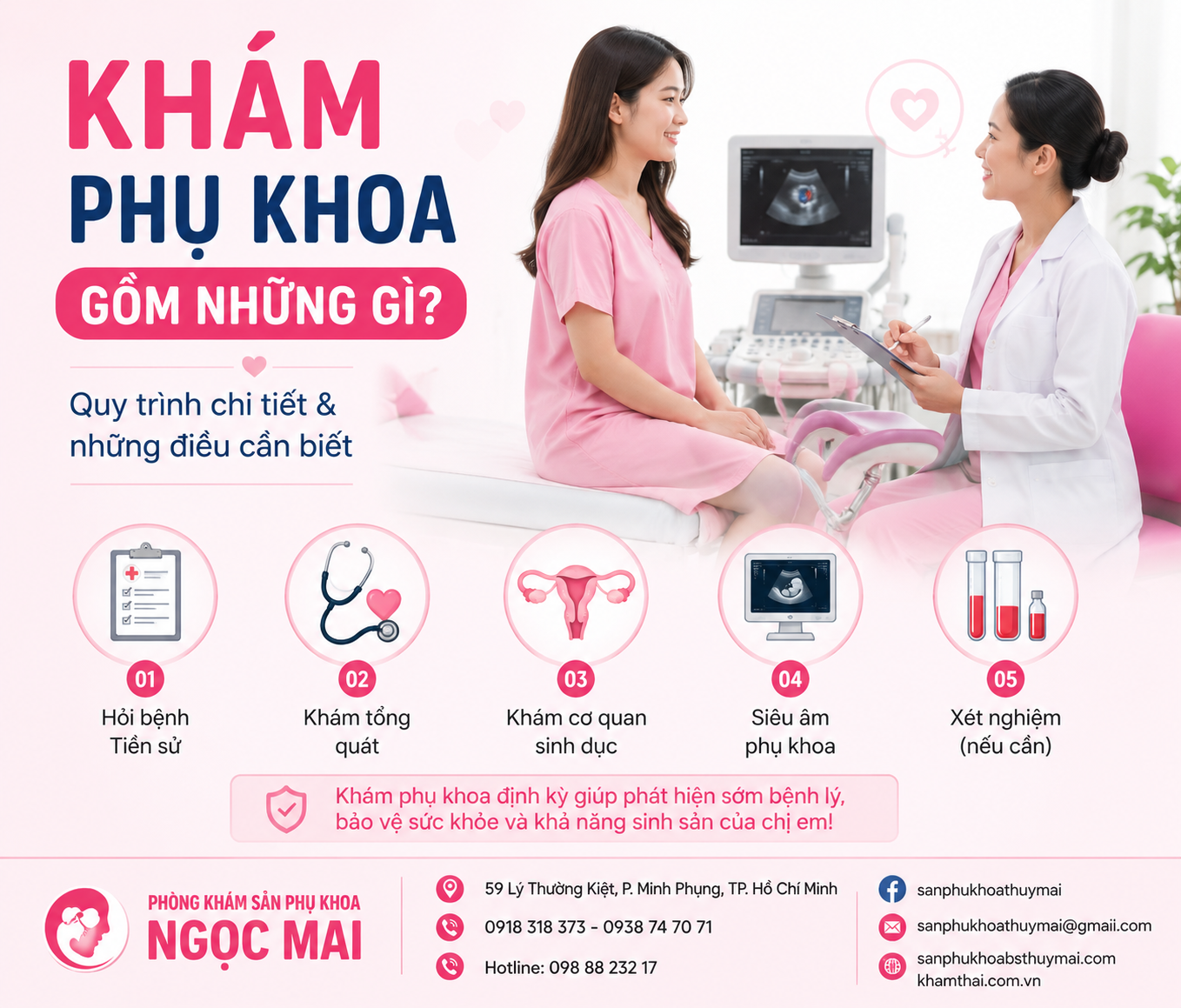 Không phải người khám nào cũng cần thực hiện toàn bộ các xét nghiệm trên. Bác sĩ sẽ tư vấn dựa trên tình trạng thực tế.